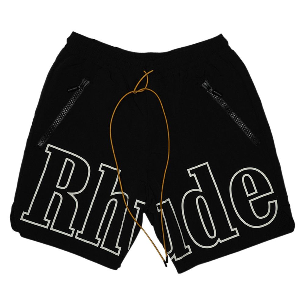 Buy Rhude Swim Trunks Black 04ASR02501 GOAT UK