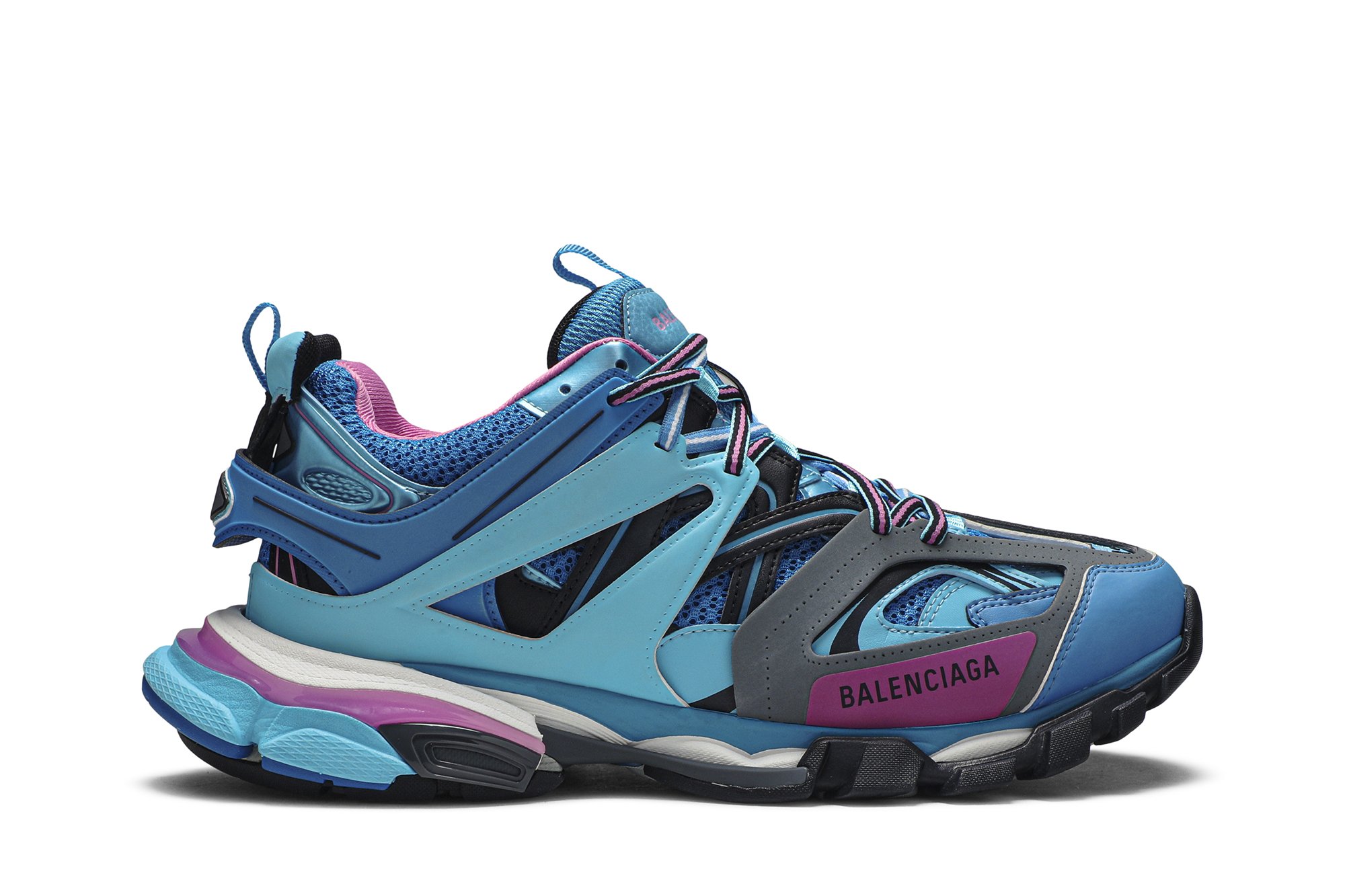 BALENCIAGA  Balenciaga Track Patent Sneaker  Women  Light Blue 4200   Flannels