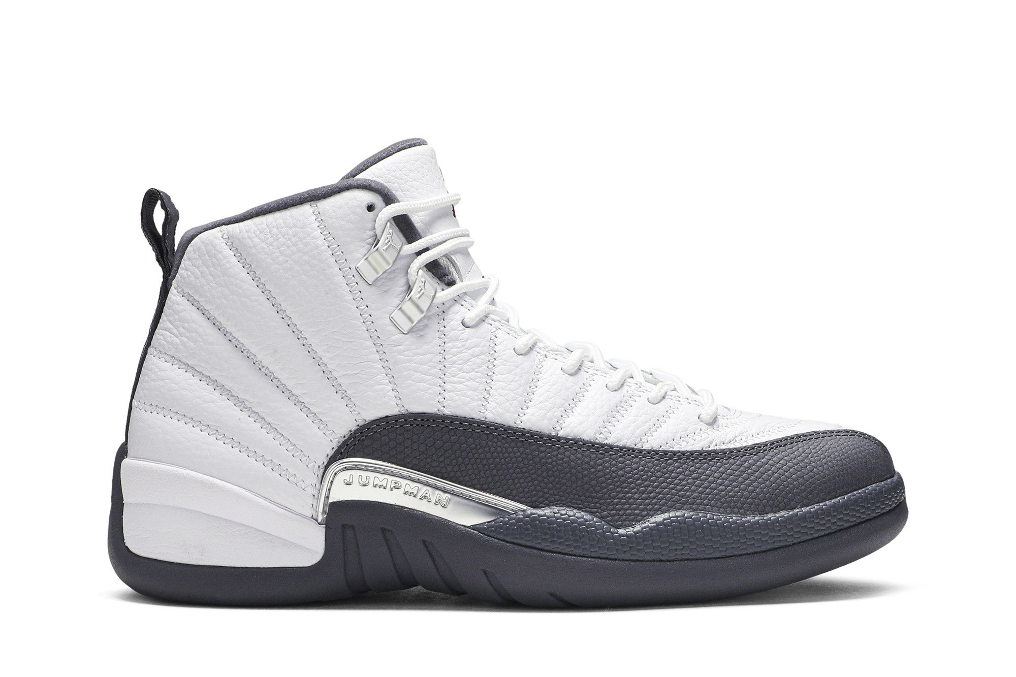 jordans 12 white and grey