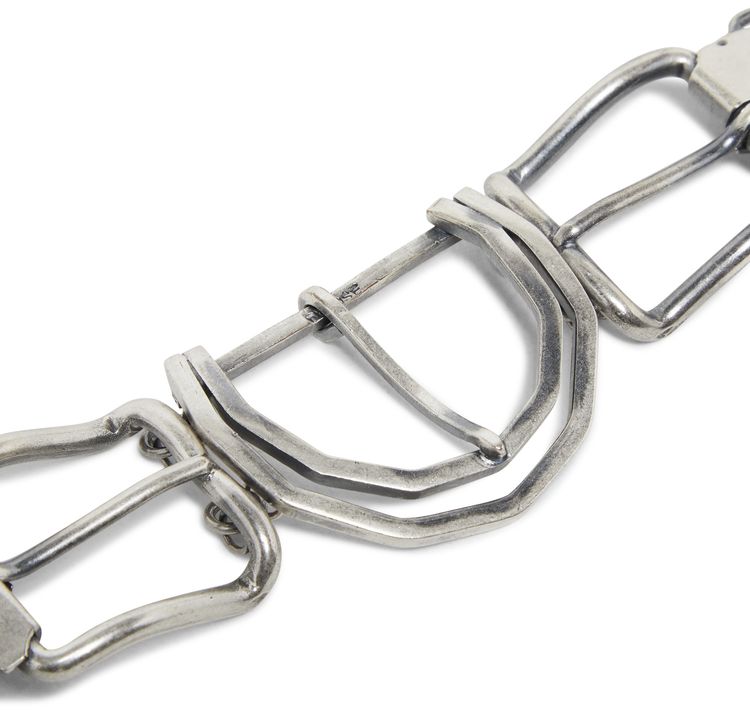 Marine Serre Metaclasp Collier Silver