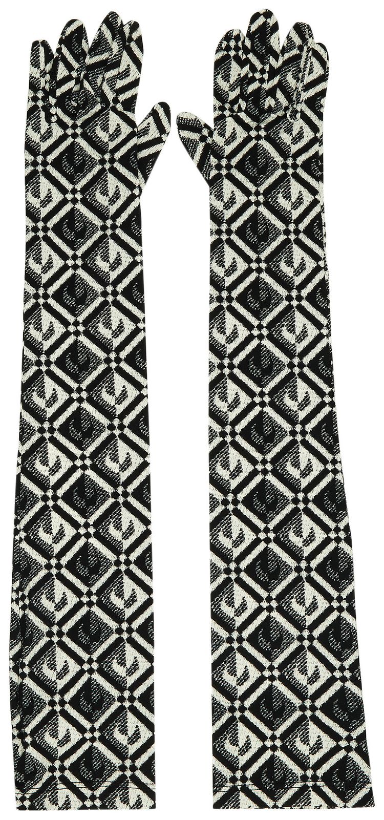 Marine Serre Moon Diamant Gloves Black