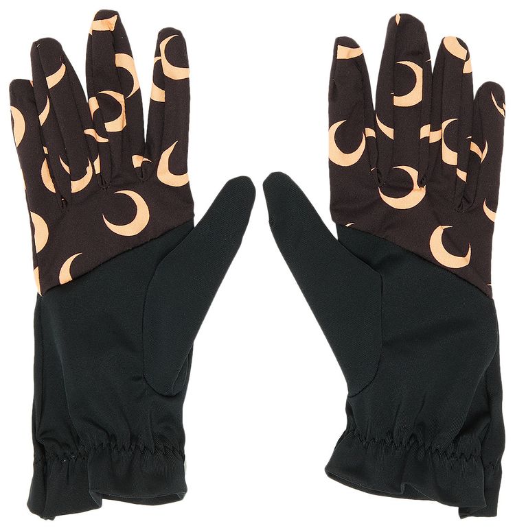 Marine Serre Color Block Moon Gloves All Over Moon Brown