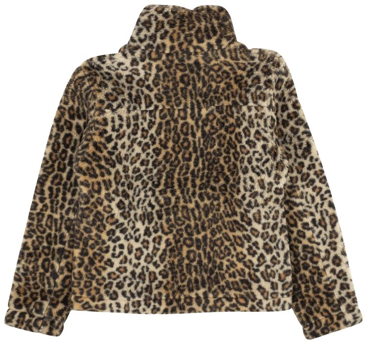 Ambush Leopard Fleece Jacket Brown