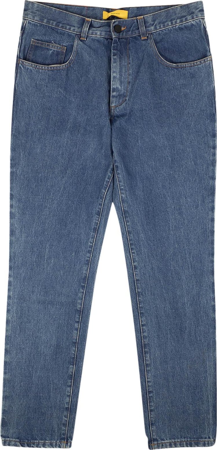Pyer Moss Leather Pocket Jeans 'Blue'