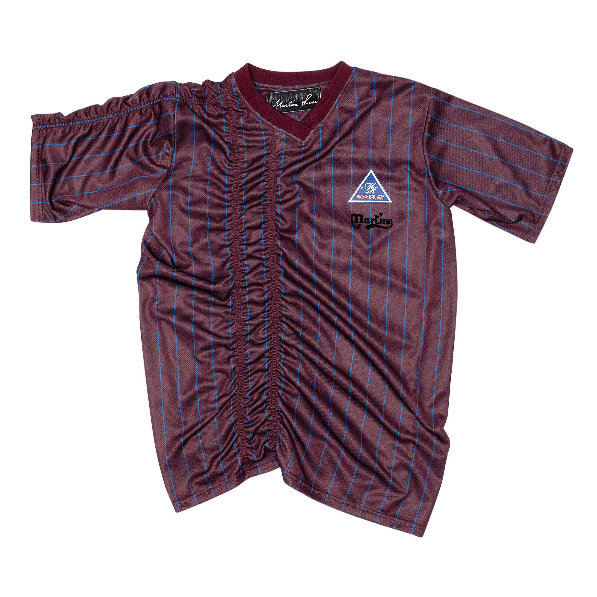 Buy Martine Rose Ruched Football Top 'Red' - MRAW19125 RED | GOAT UK