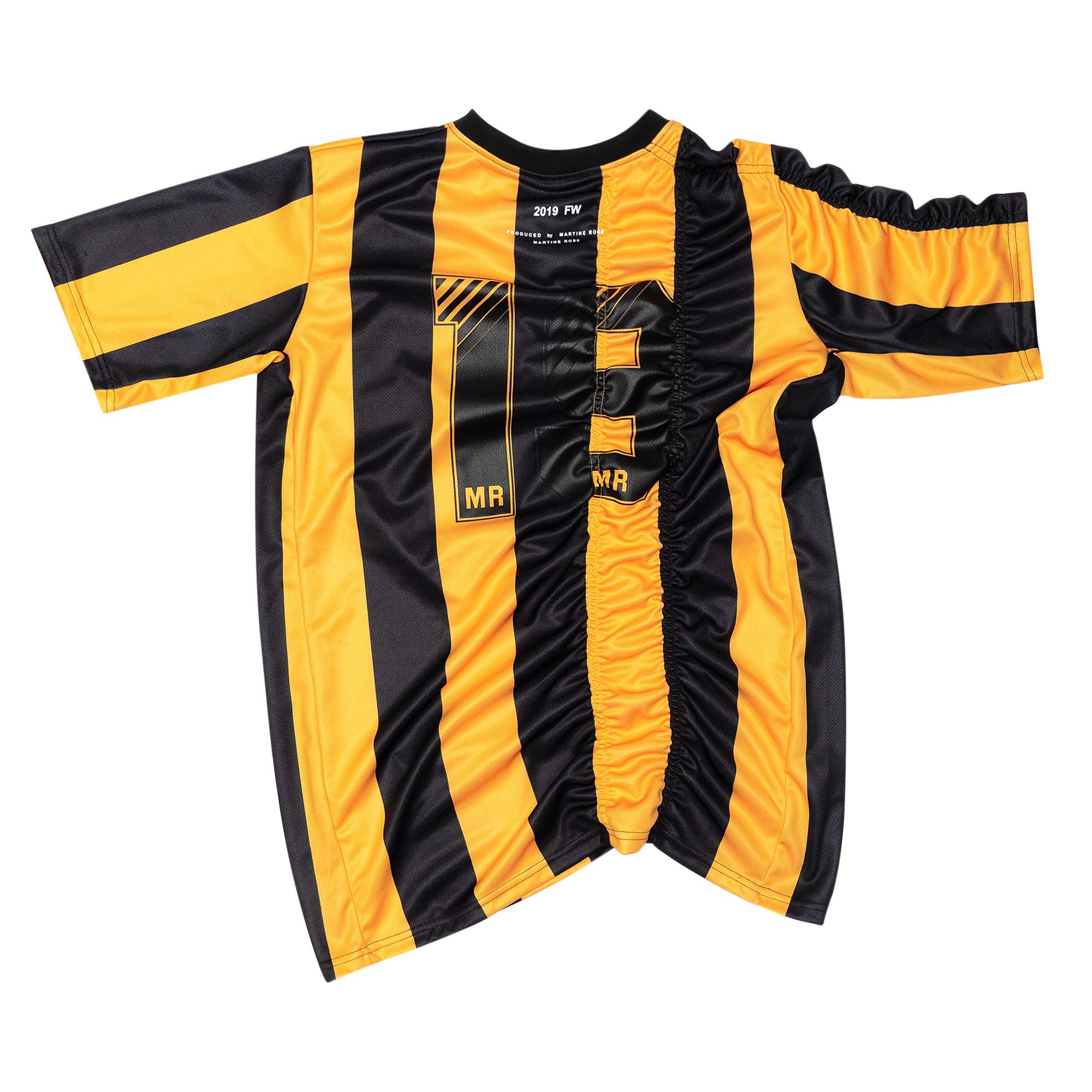 Buy Martine Rose Ruched Football Top 'Yellow' - MRAW19125 YELL | GOAT UK