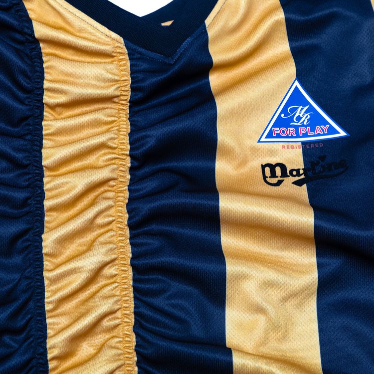 Martine Rose Ruched Football Top Yellow