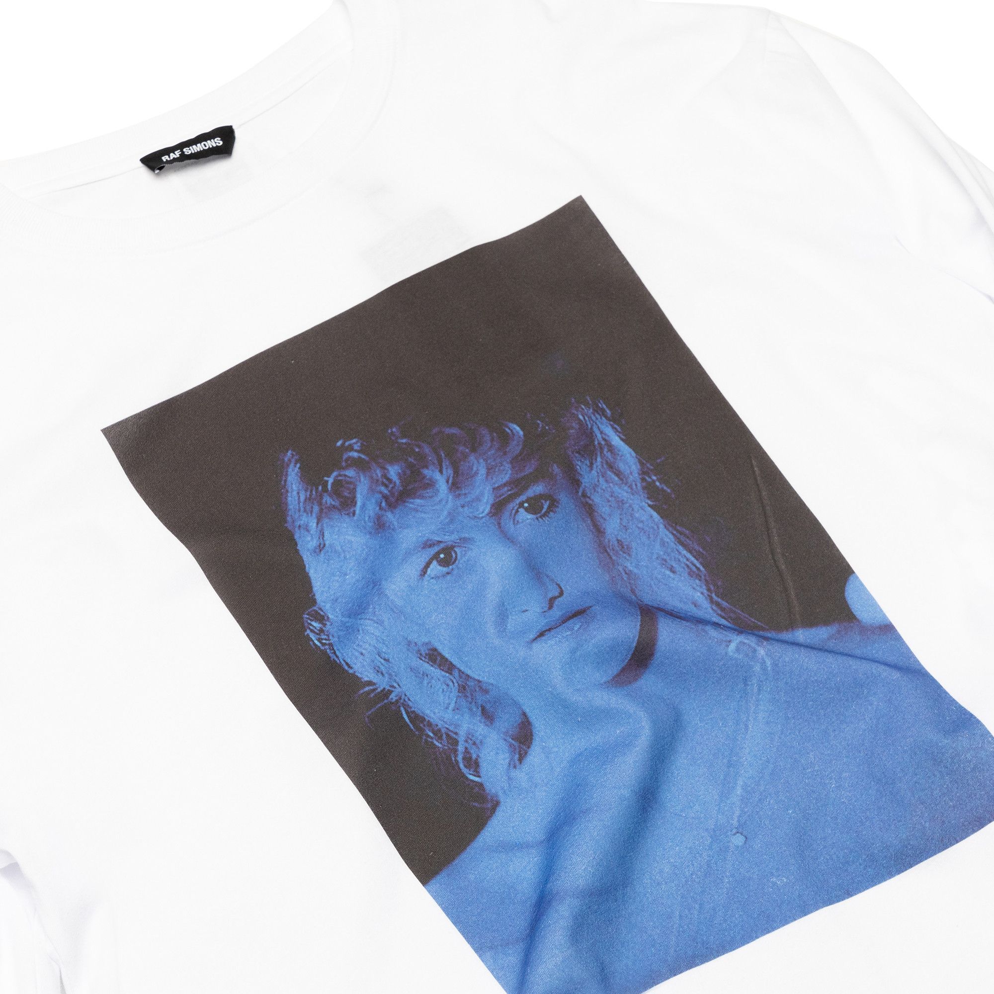 Buy Raf Simons Blue Velvet T-Shirt 'White' - 19213219001 | GOAT