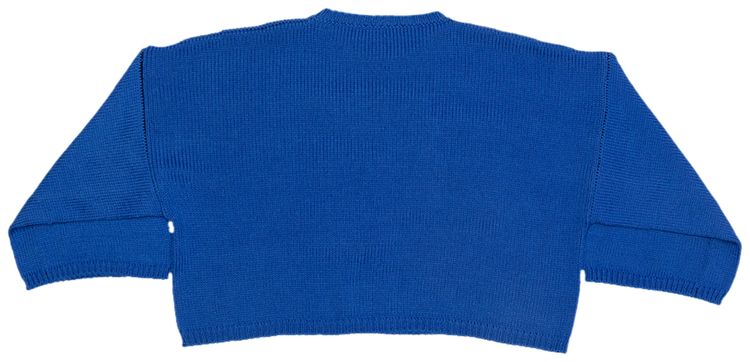 Raf Simons Cropped RS Sweater Blue