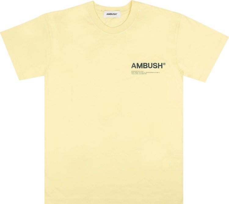 Ambush Flan Workshop Short-Sleeve T-Shirt 'Yellow'