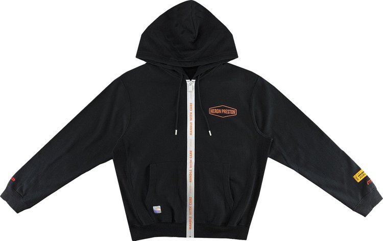 Heron Preston Zip Hoodie Black