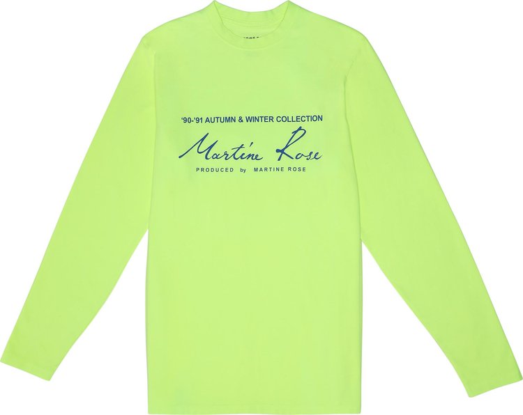 Martine Rose Classic Logo Long-Sleeve T-Shirt 'Fluoro'