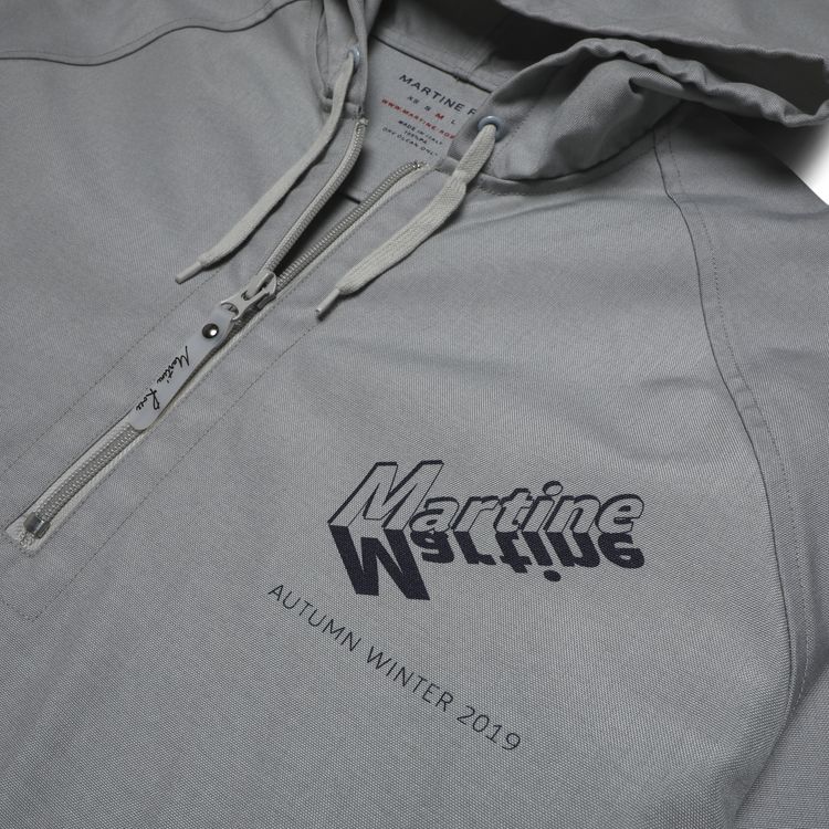 Martine Rose Zipped Neck Windbreaker Grey