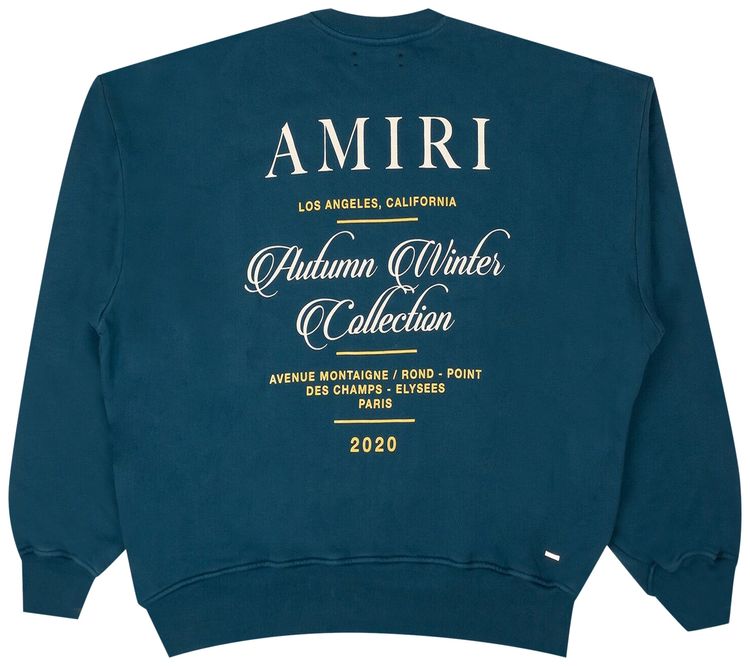Amiri Giveaway Crewneck Sweatshirt Blue