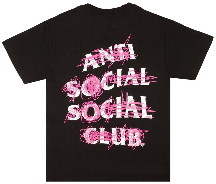 Anti Social Social Club Nevermind Short Sleeve T Shirt Black