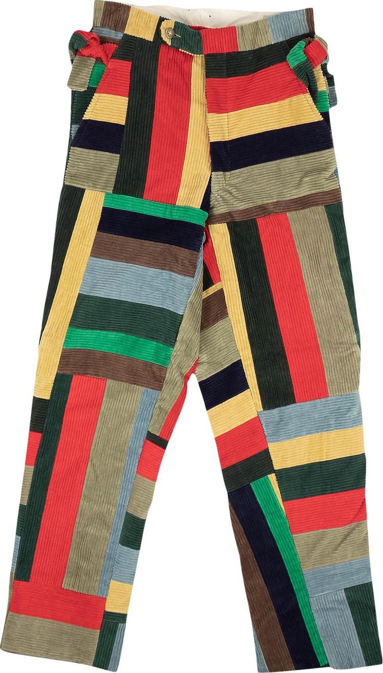 Bode Corduroy Patchwork Pants 'Multicolor'