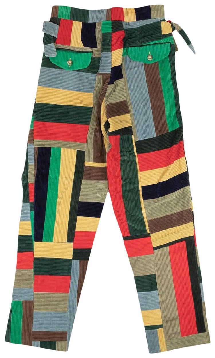 Bode Corduroy Patchwork Pants Multicolor