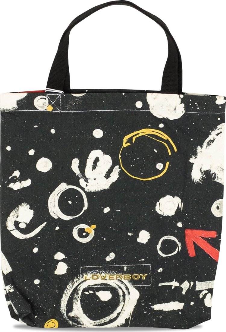 Charles Jeffrey Loverboy Asteroids Print Tote Bag Black