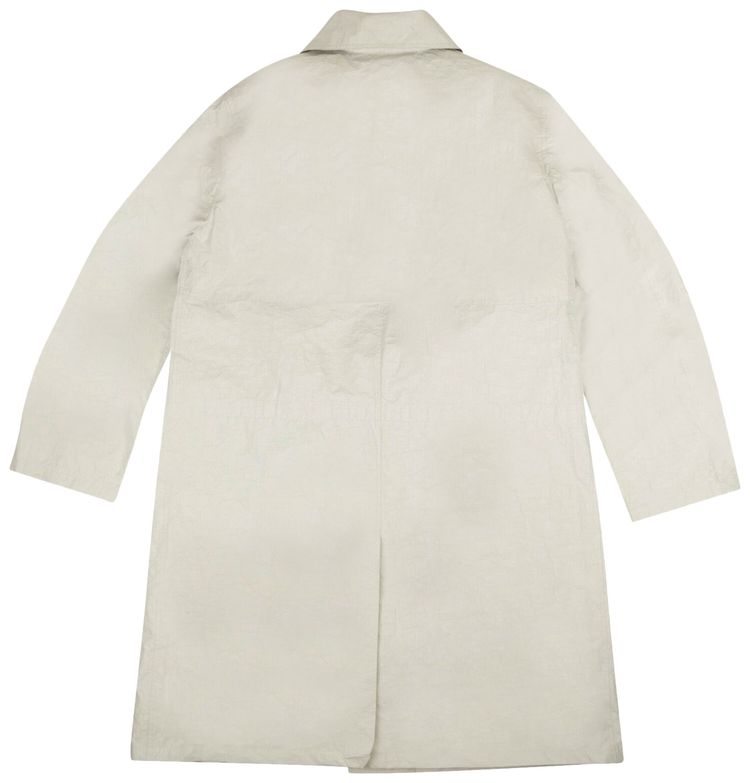 Helmut Lang Chalk Rain Mac Jacket White