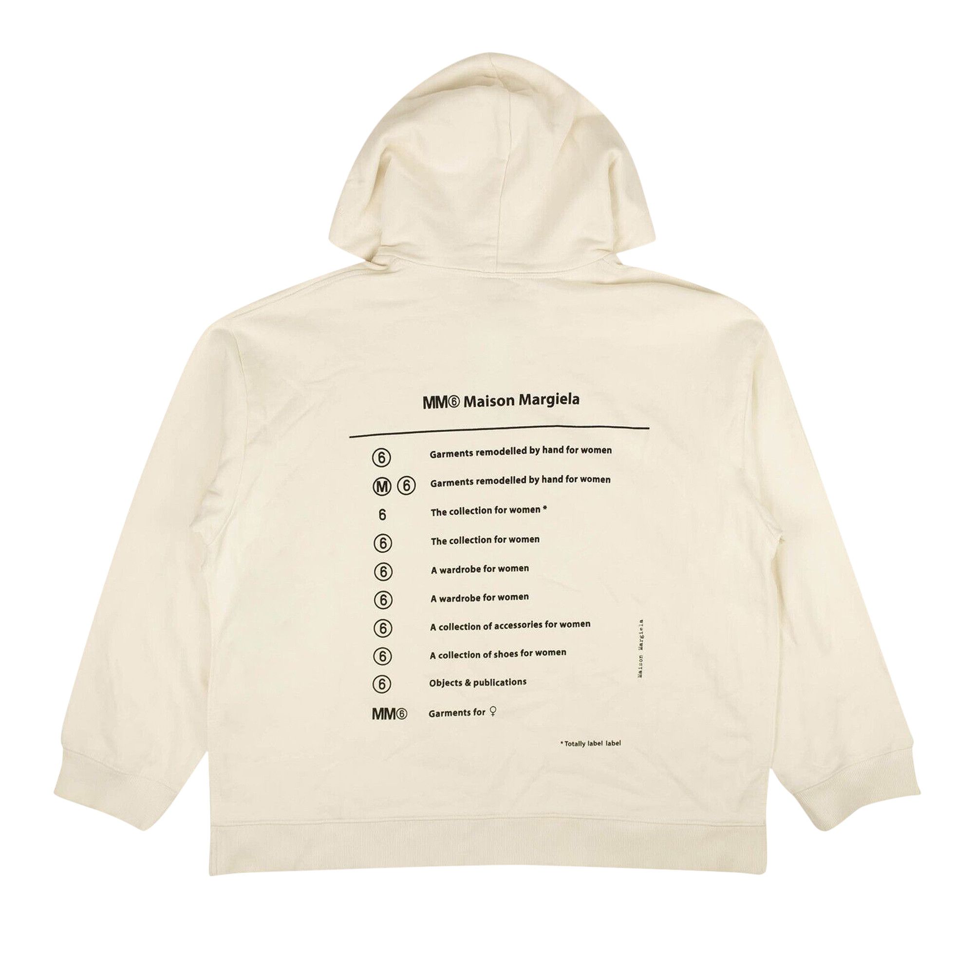Buy MM6 Maison Margiela Logo Text Hoodie 'White' - S52GU0065