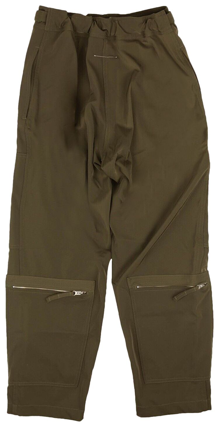 MM6 Maison Margiela High Waisted Cargo Pants Green