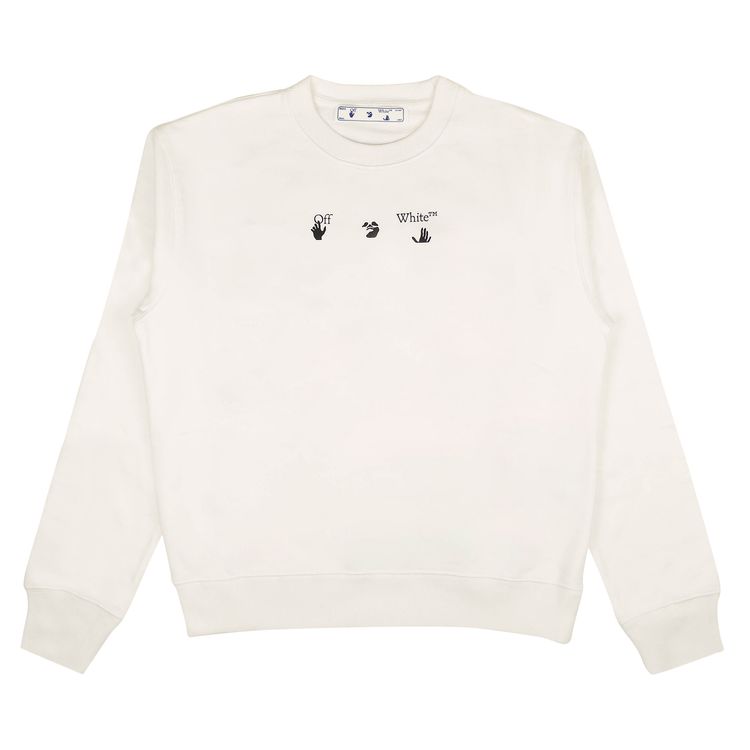 Off White Marker Slim Crewneck White