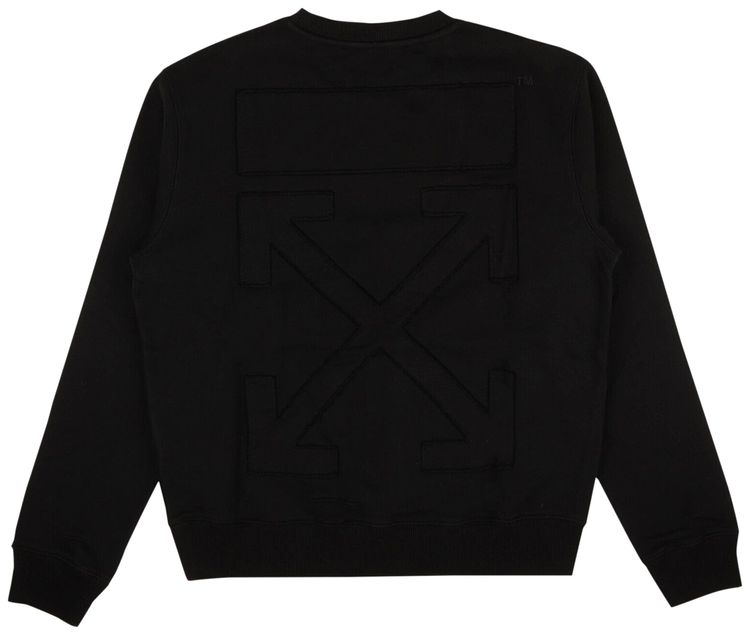 Off White Arrow Slim Crewneck Black