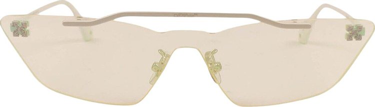 Off-White Metal Mask Sunglasses 'White'