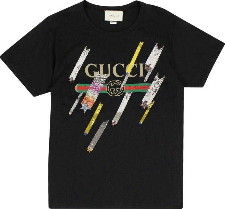 Gucci Shooting Star Sequin Shirt 'Black'