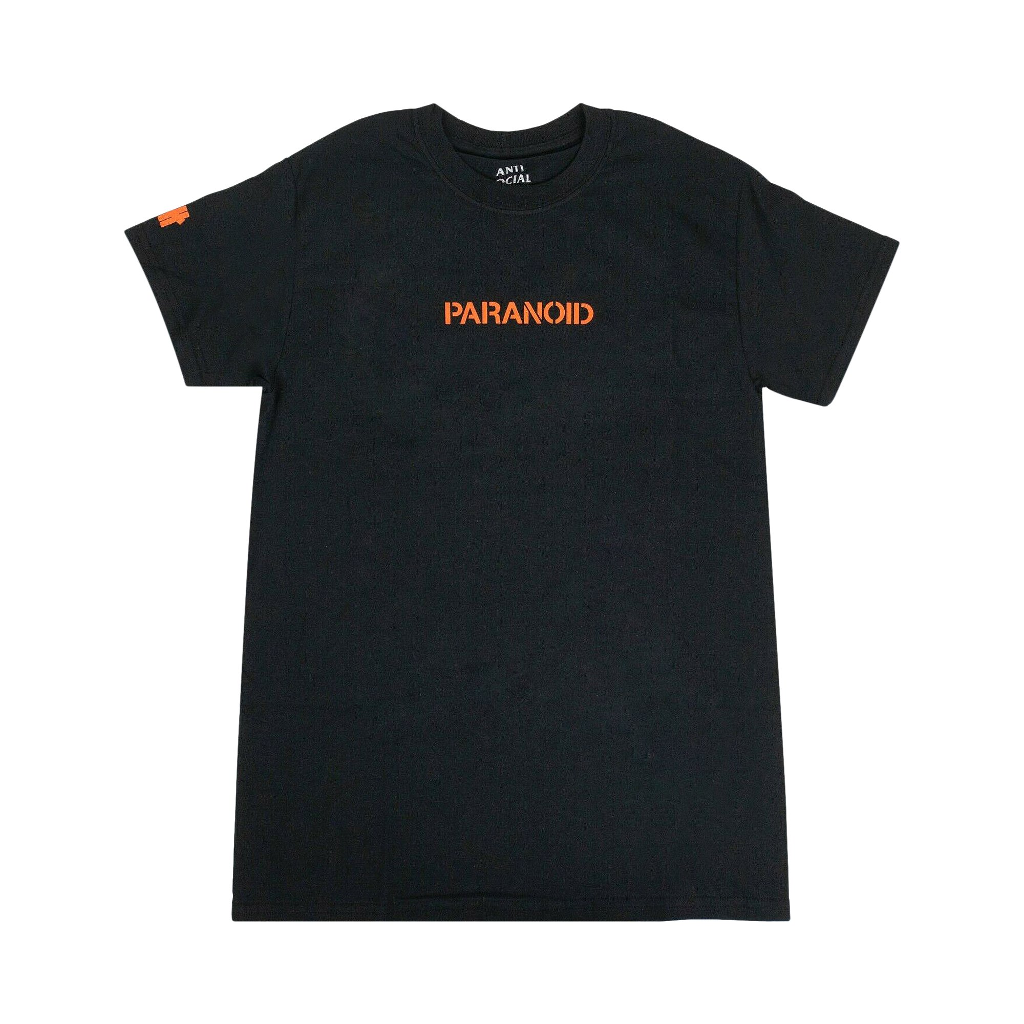 Anti Social Social Club x Undefeated Paranoid Logo T-Shirt 'Black'
