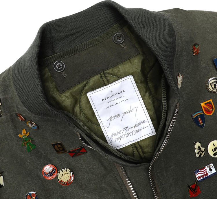 READYMADE Jesse Jacket w Pins Green