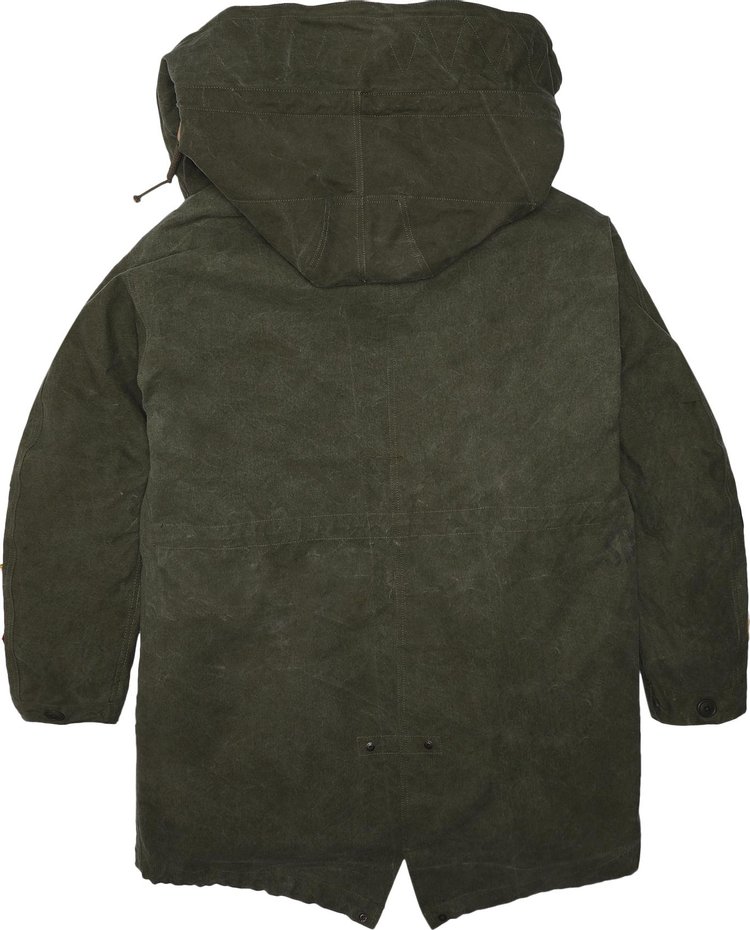 READYMADE Fishtail Parka w Patches Green