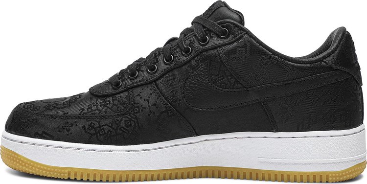 Fragment Design x CLOT x Air Force 1 Black Silk