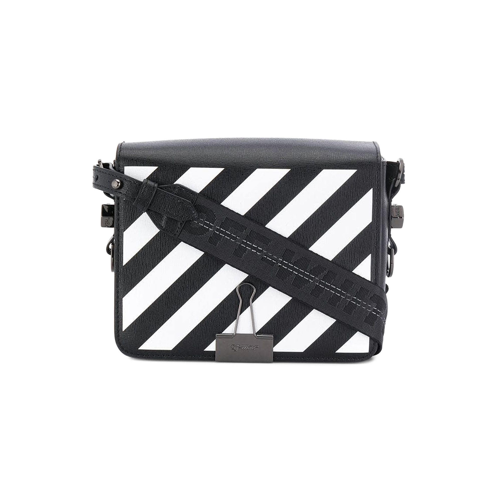 Buy Off White Diag Flap Bag Black OWNA011E194231071001 GOAT