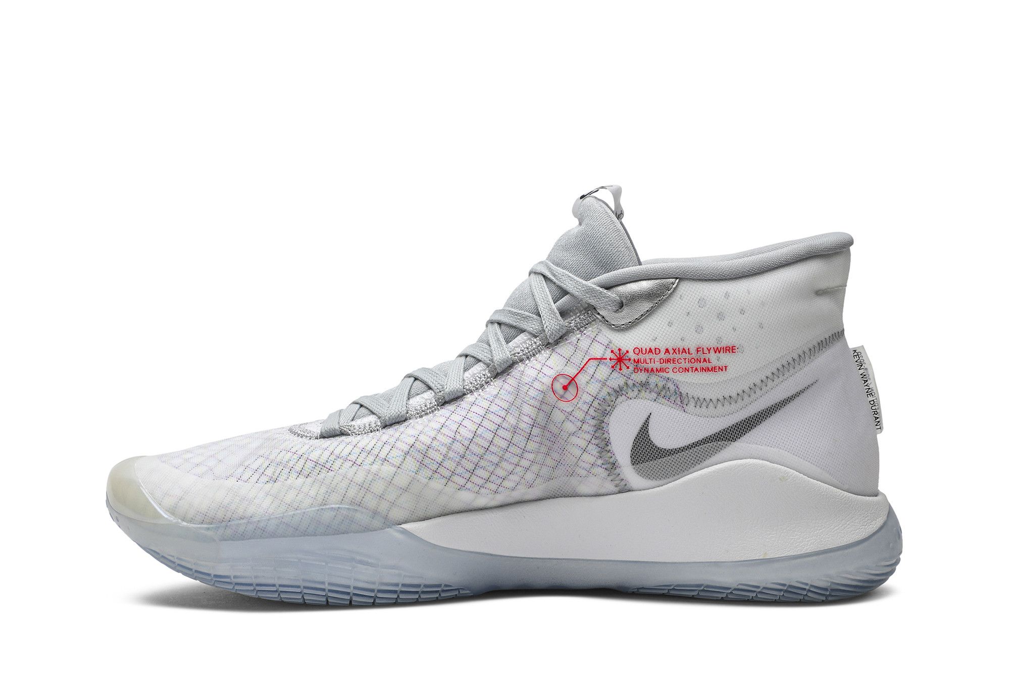 Nike zoom kd 12 white/black/wolf grey online
