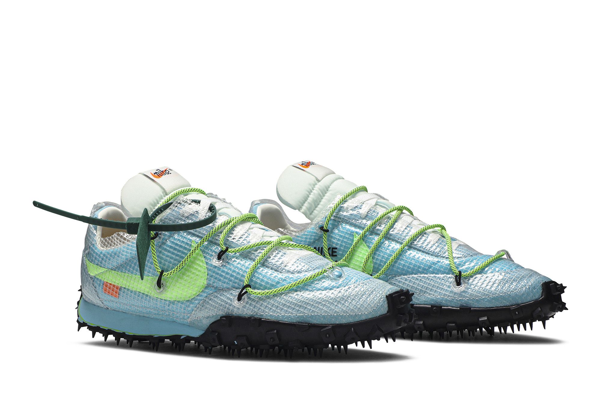 Size 10.5 Off-White x Wmns Waffle Racer 'Vivid Sky'