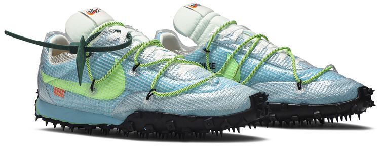 Off White x Wmns Waffle Racer Vivid Sky