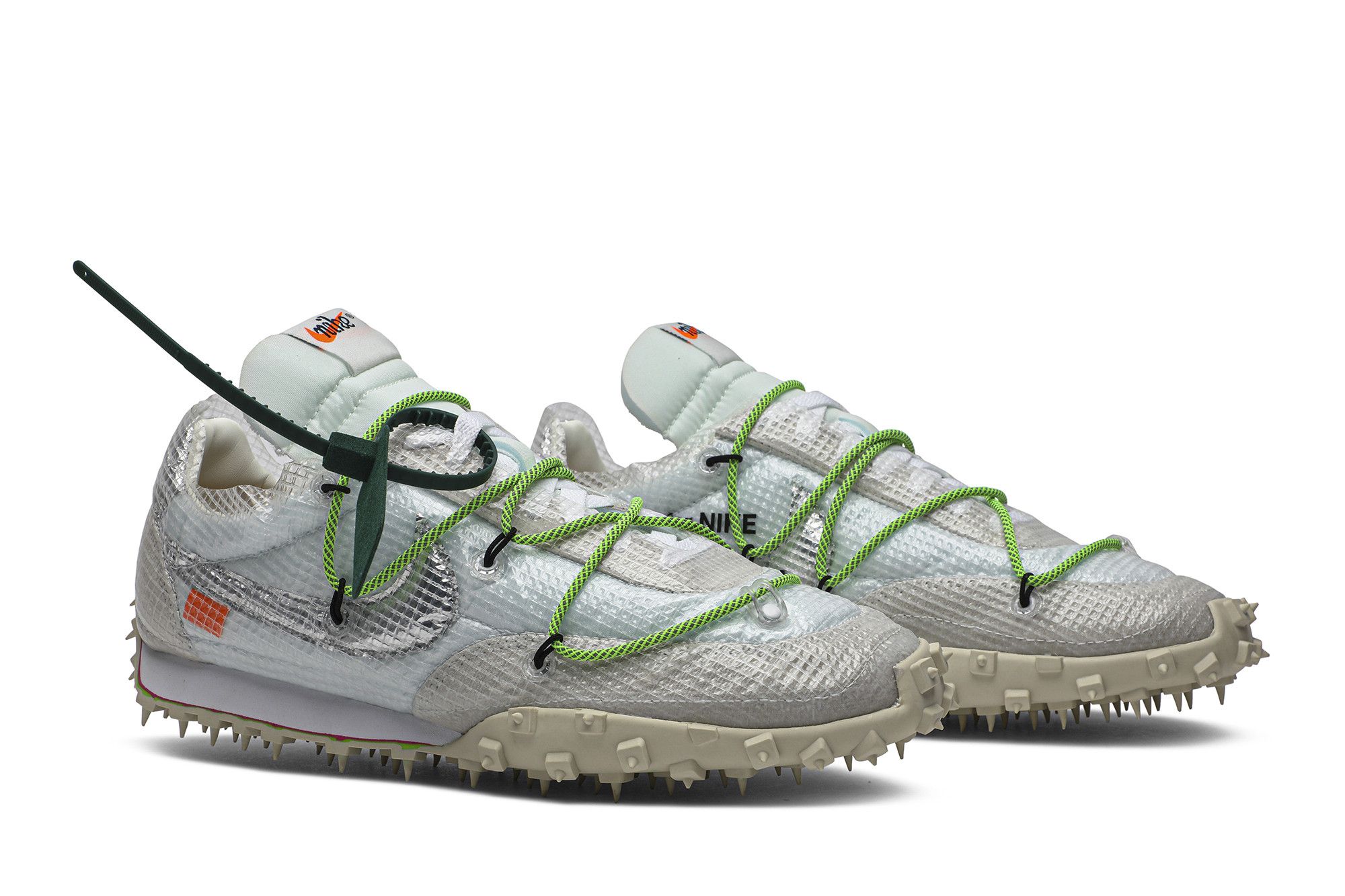 Buy Off-White x Wmns Waffle Racer 'Electric Green' - CD8180