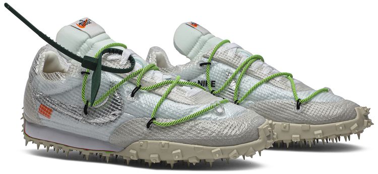 Off White x Wmns Waffle Racer Electric Green