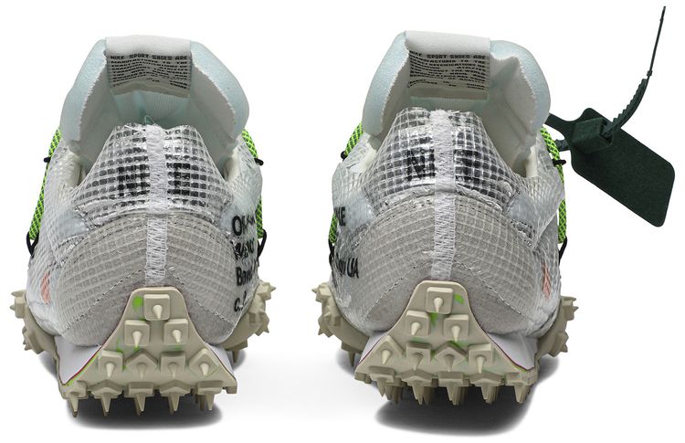 Off White x Wmns Waffle Racer Electric Green