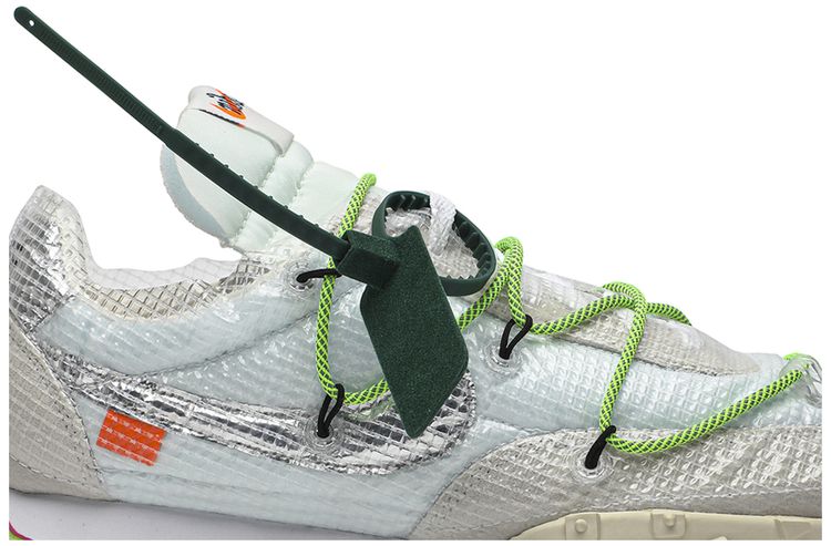 Off White x Wmns Waffle Racer Electric Green