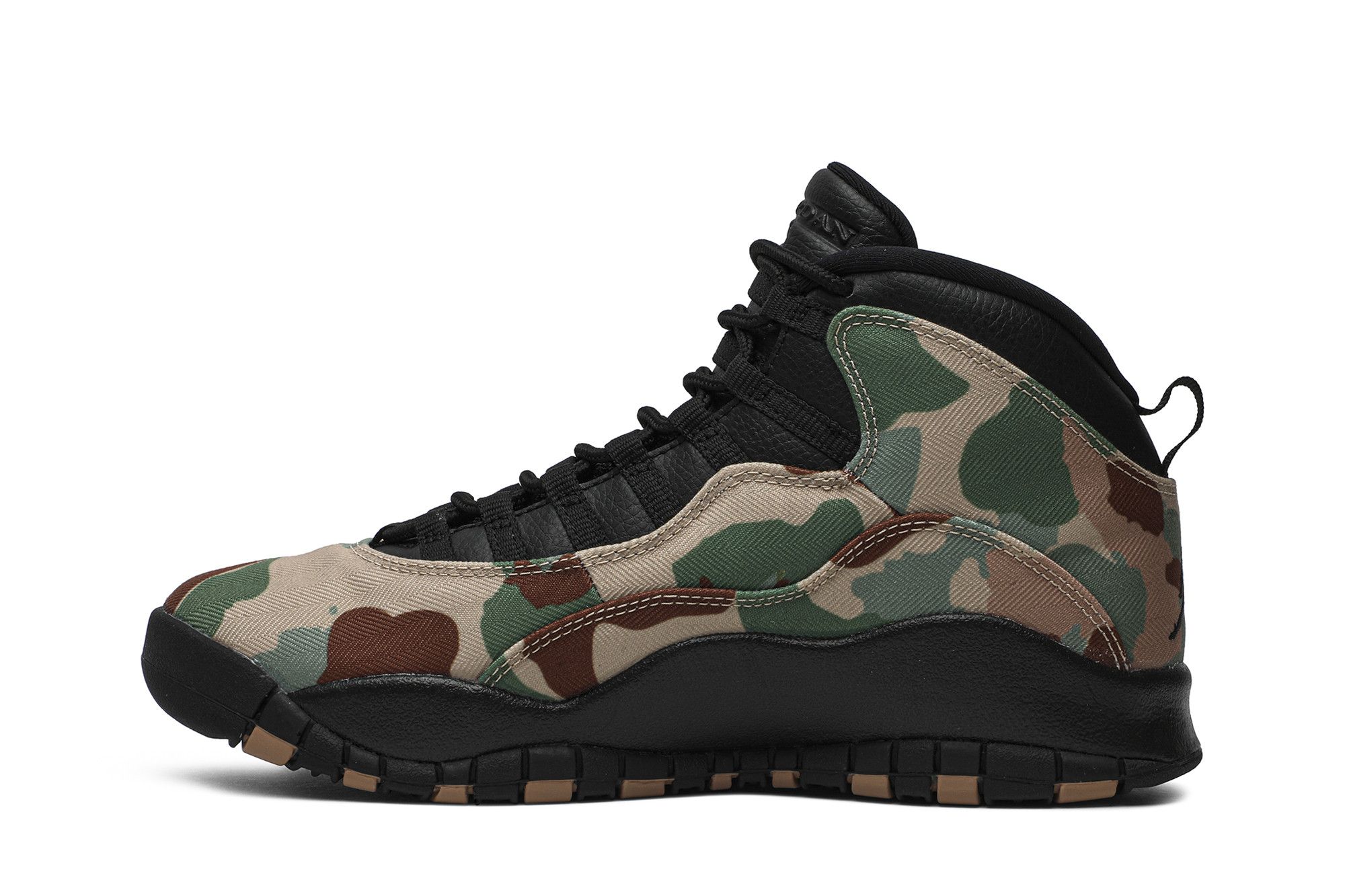 Army fatigue jordan 10 on sale