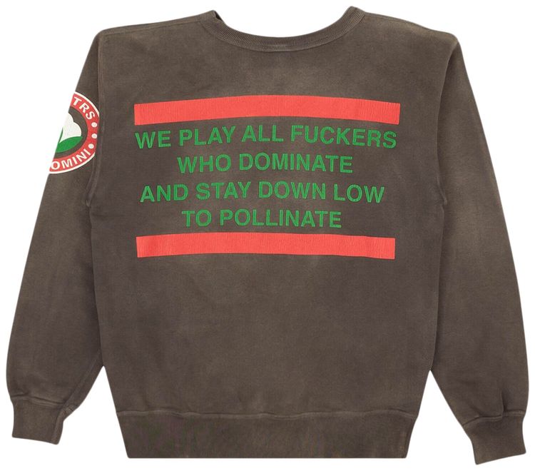 SAINT Mxxxxxx x Denim Tears Aged Crewneck Sweatshirt Grey