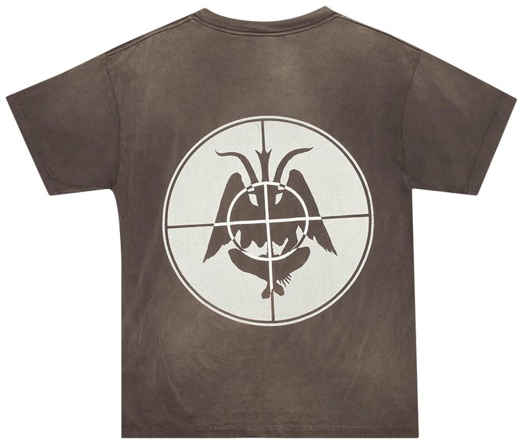 Saint Michael Aged Focus Short Sleeve T Shirt Grey