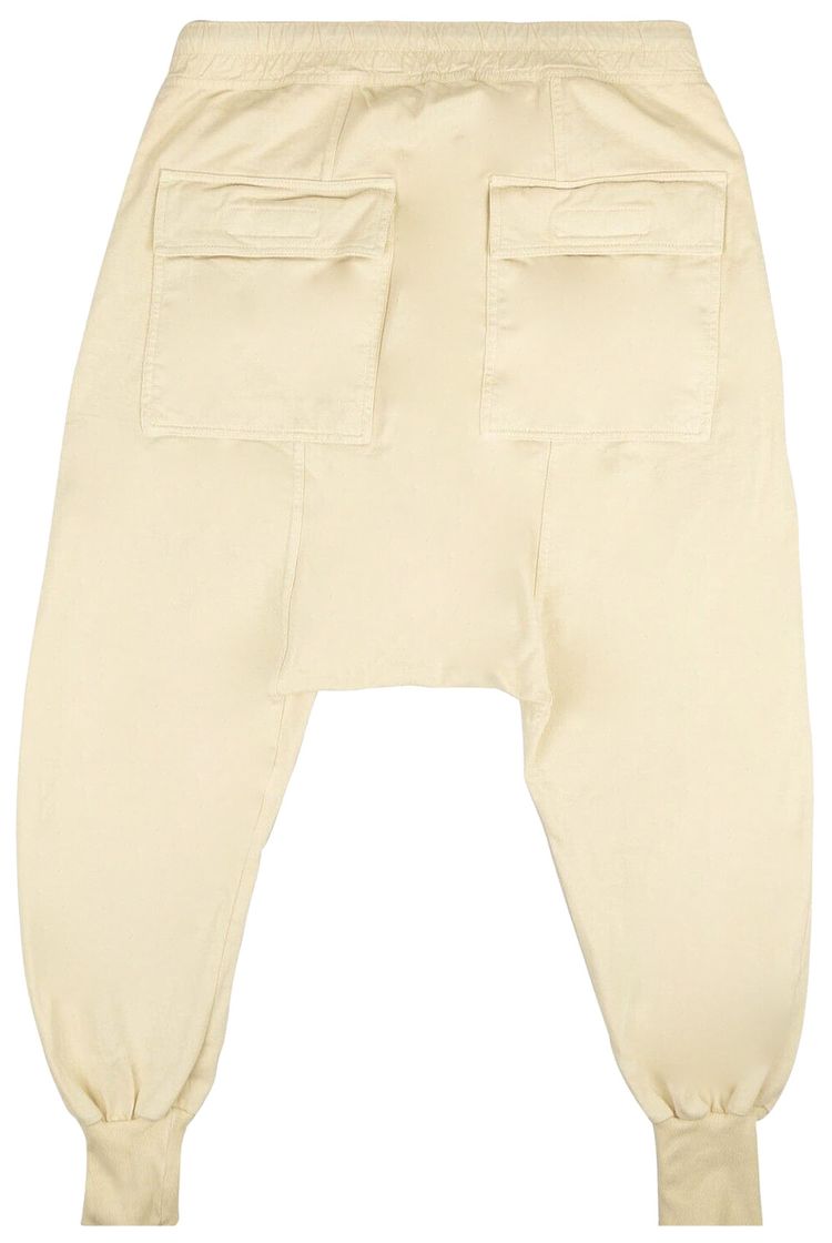 Rick Owens DRKSHDW Natural Prisoner Drawstring Sweatpants Cream