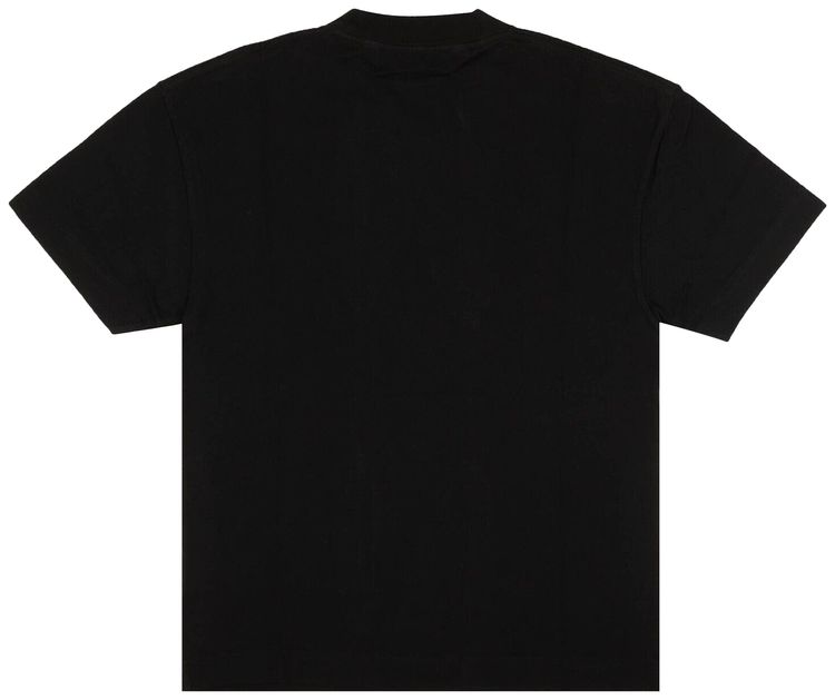 Palm Angels Sprayed New York Short Sleeve T Shirt Black