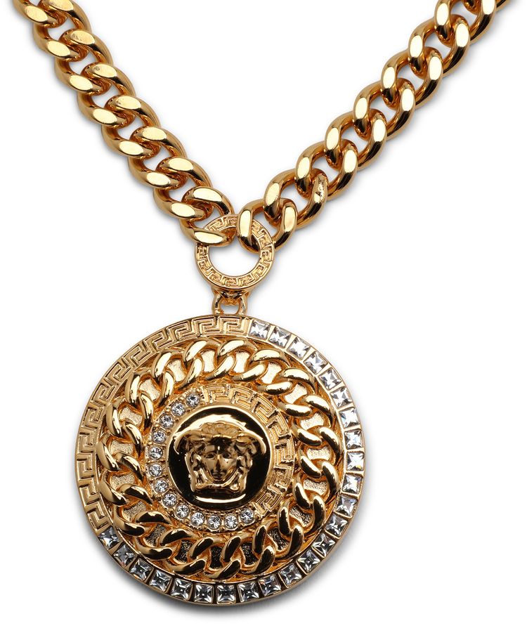 Versace Chained Medusa Necklace Gold