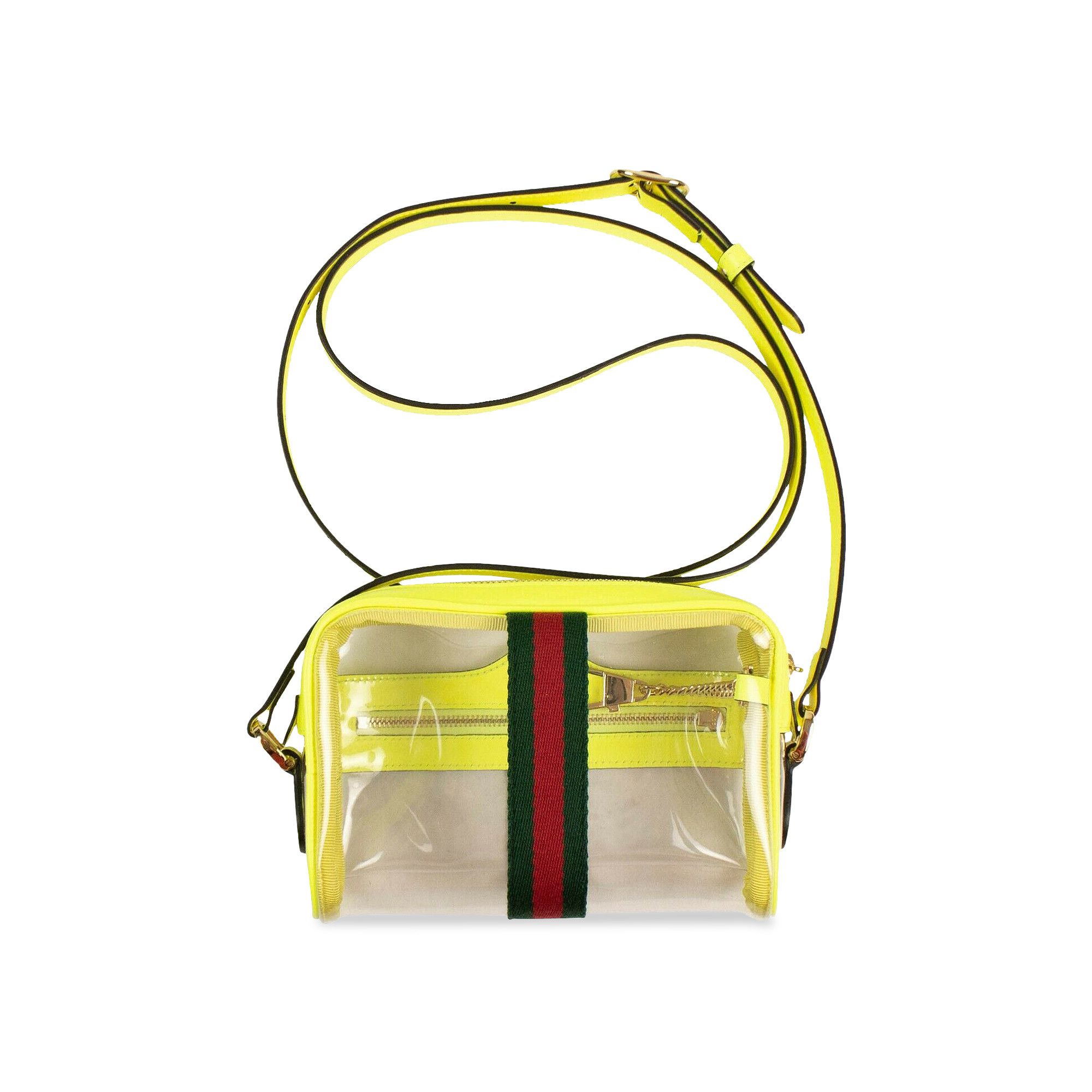 Achetez des Gucci Ophidia Clear Neon Cross Body Bag Yellow 19145 1F04 8090 GOAT FR