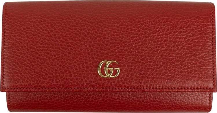 GUCCI Leather GG Crystal Cherry Wallet on Chain Mini Shoulder Bag Red New  in Box