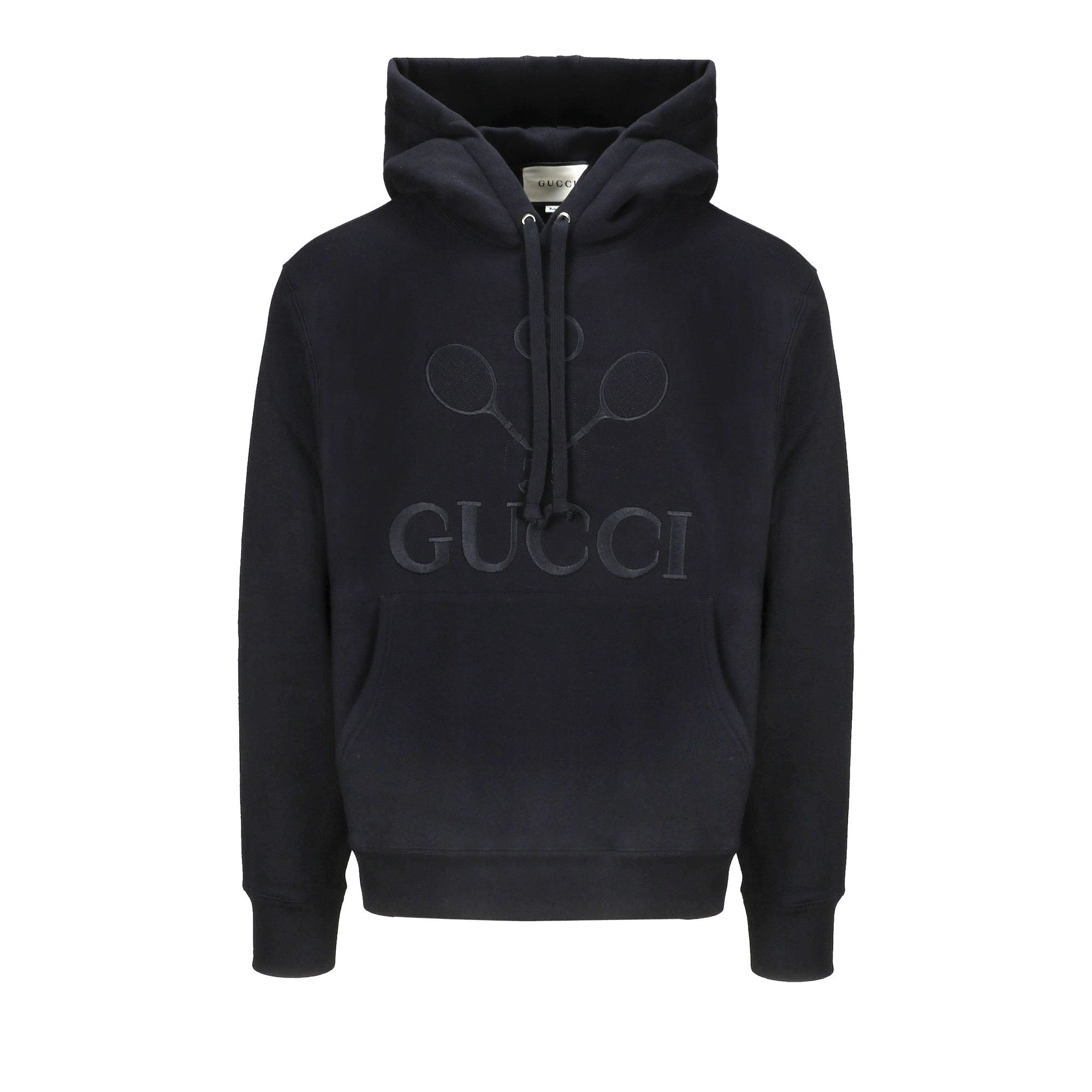 All black shop gucci hoodie